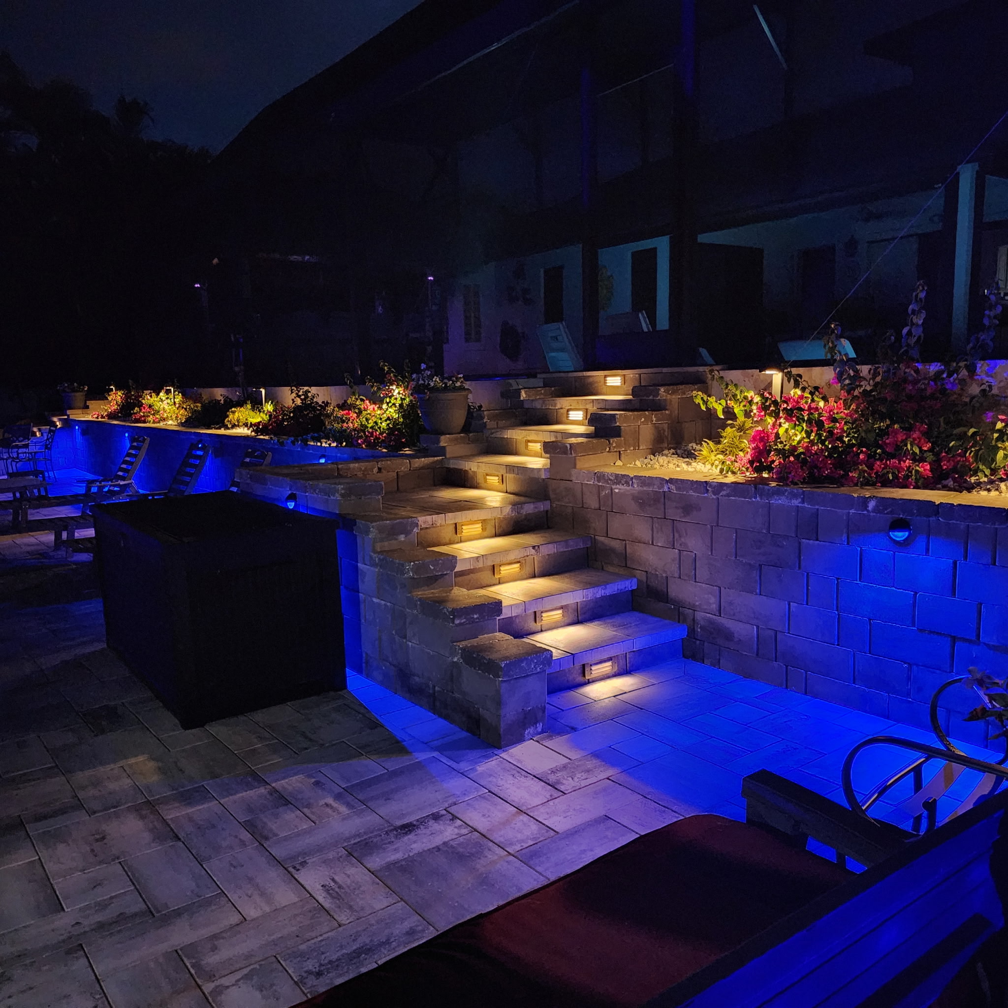 Landscape lighting installation by NativeScapes in Southwest Florida